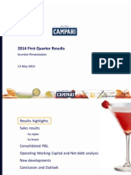 2014 First QTR Results Grupo Campari