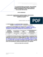 Convocatoria Licitacion Nacional No. l0-009000972-n8-2011