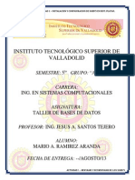 Actividad 1 - Caracteristicas de SGBD's