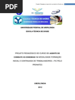 Projeto Pedagógico FIC - Agente de Combate Às Endemias