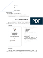 Pautas Generales Para La Presentación de Trabajos Prácticos