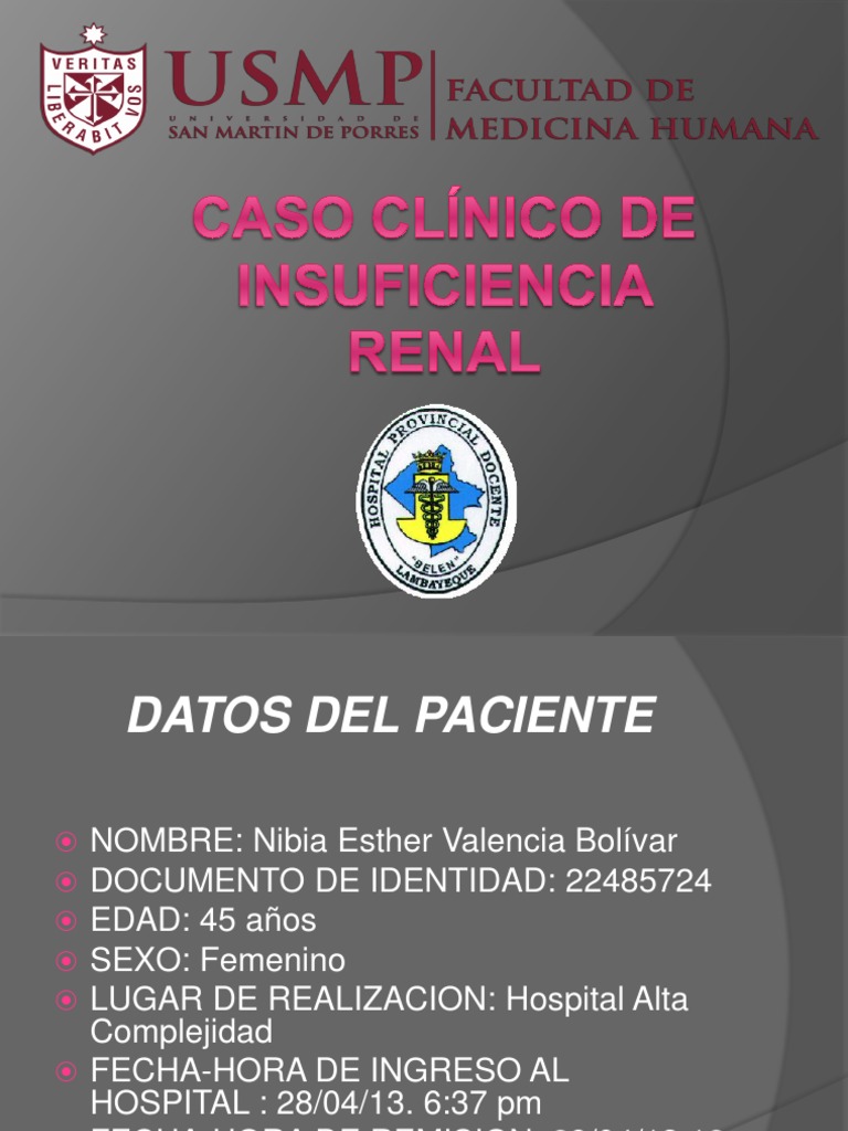 Caso Clinico de Insuficiencia Renal