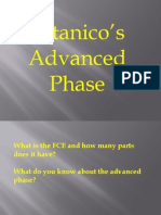 FCE Advanced Phase: Course Breakdown