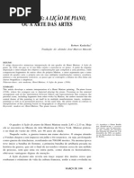 KUDIELKA, Robert. Henri Matisse-A Lição de Piano Ou a Arte Das Artes.