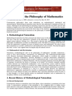 Naturalism in The Philosophy of Mathematics