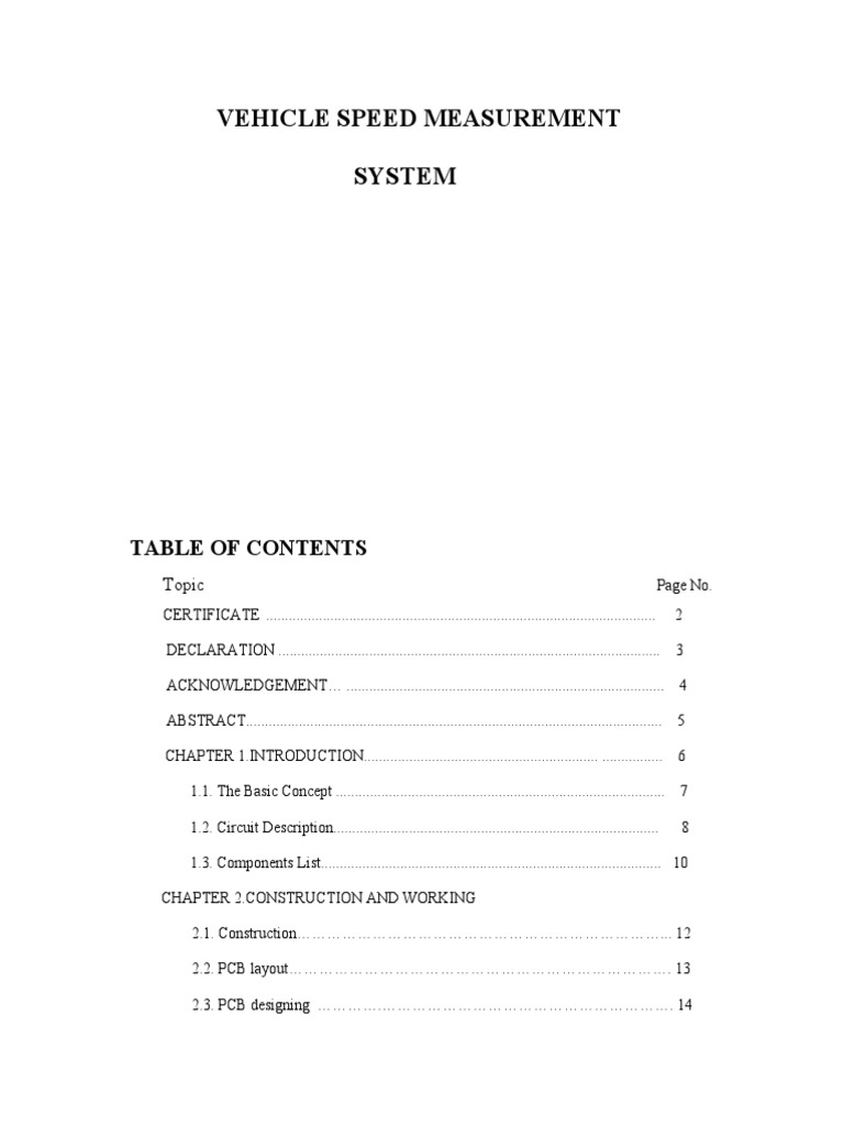 Vehicle Speed Measurement System Guide | PDF | Amplifier | Sound