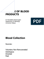 The Use of Blood Products Edit