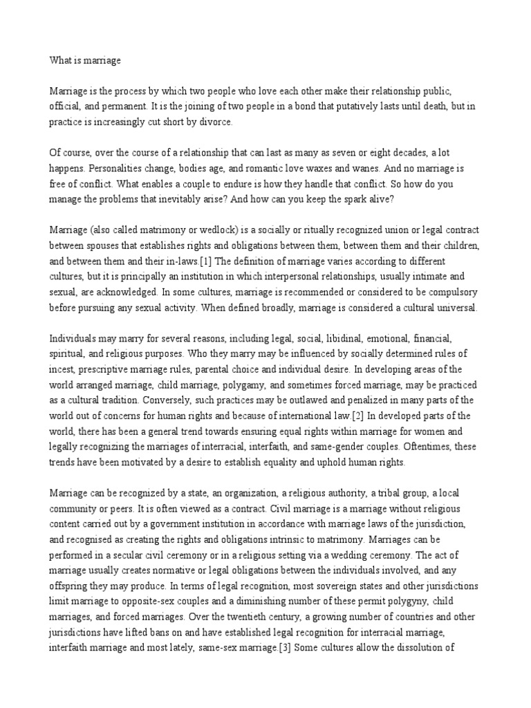 WHAT IS MARRIAGE IN SIMPLE WORDS visual data 2