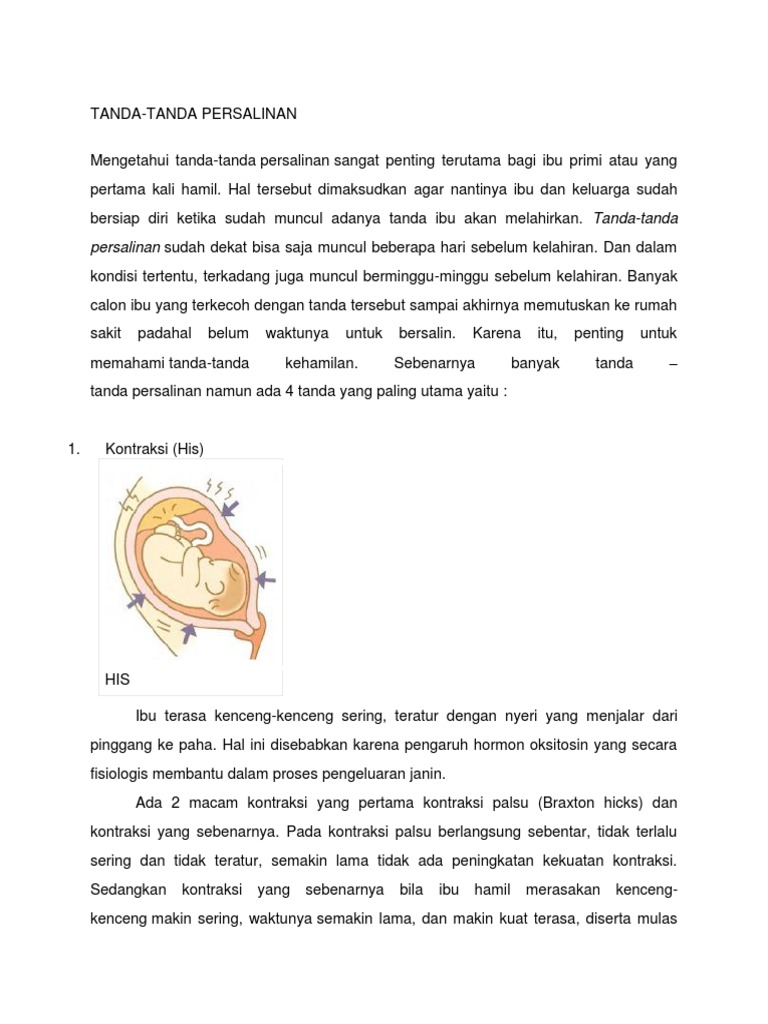 Materi TandaTanda Persalinan PDF