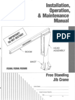 GORBEL Freestanding Jib Crane - Manual