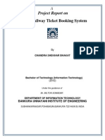 Online Railway Ticket Reservation Docomentation by Chandra Shekhar Bhakat