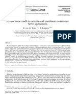 Hybrid Block-AMR in Cartesian and Curvilinear Coordinates MHD Applications