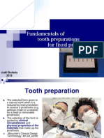 Fundamentals of Tooth Preparation Periodontal Aspects