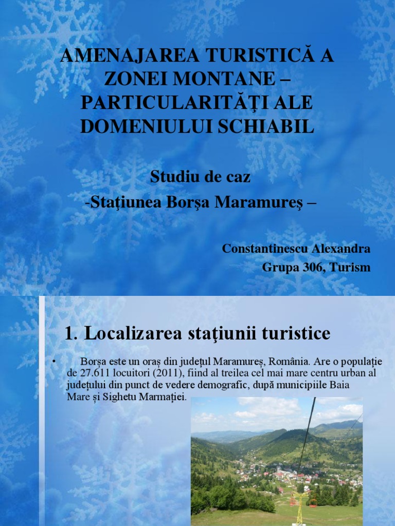 Amenajarea Turistică A Zonei Montane | PDF
