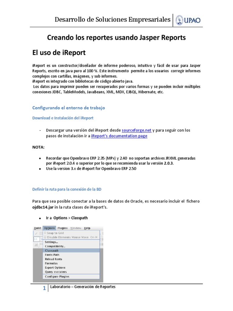 Creando Los Reportes Usando Jasper Reports | PDF | Archivo de ...