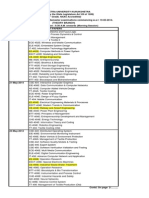 Date-Sheet of B_Tech 8th Semester