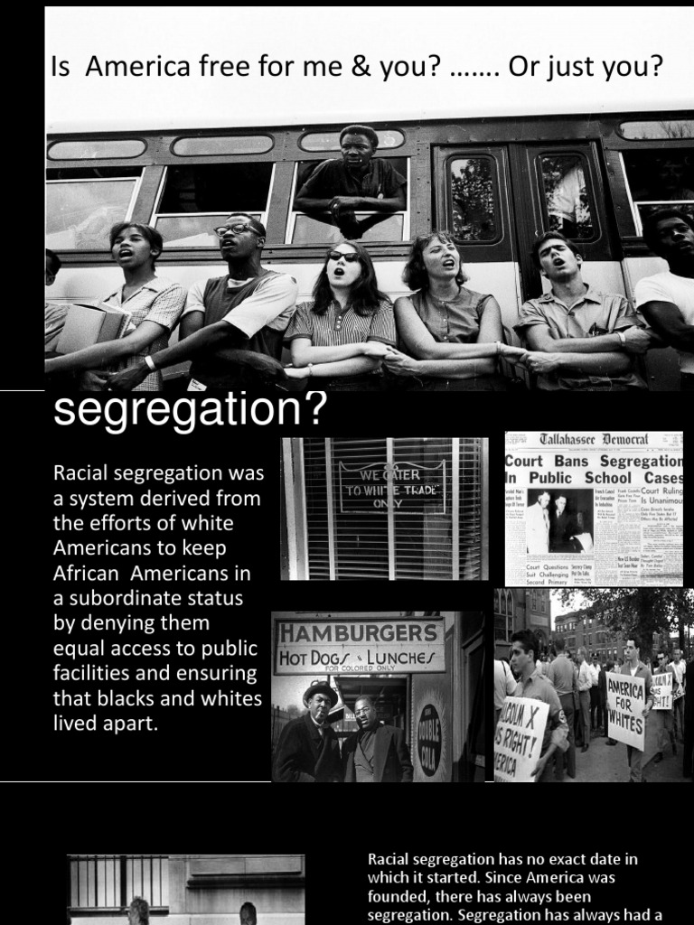 Racial Segregation And Racial Residential Segregation