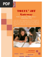 Download Guide to Writing a TOEFL Essay Independent Task by DiKaKo SN22454380 doc pdf