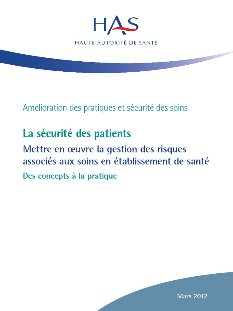 Guide de Gestion Des Risque HAS | PDF | Risque | Gestion des risques