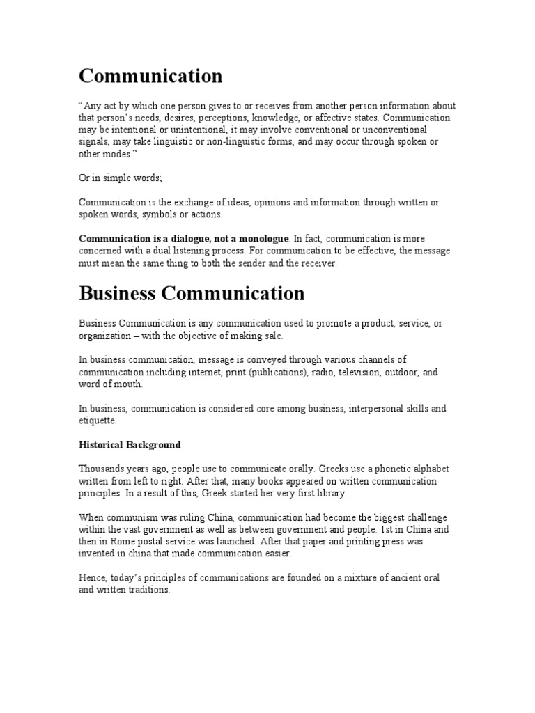 Understanding Business Communication Types | PDF | Communication ...
