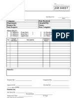 Template - Job Sheet Form