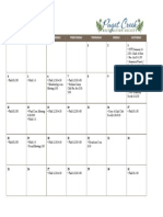 PCRS May - July Calender