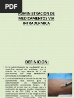 Administracion de Medicamentos via Intradermica