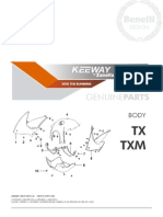 Keeway TX 200, Manual de Despiece