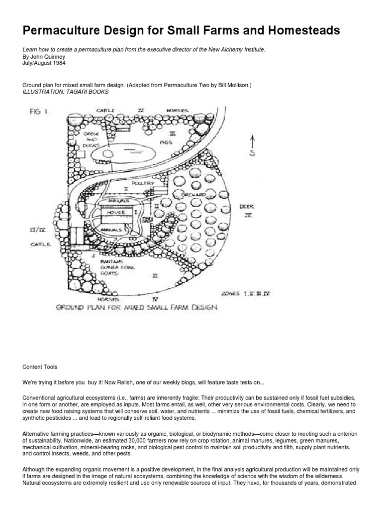 Permaculture Design For Small Farms | PDF | Permaculture | Organic Farming