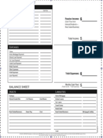 Cash Flow Statement - Personal