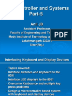 Microcontroller and Systems Part-5: Anil JB