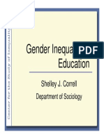 Gender Inequality in Education