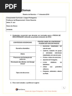 Roteiro de Revisão 9ª Ano - 1 Tri