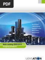 Download Board Lenses C-Mount Lenses Telecentric Lenses Macro Lenses Special Optics by LENSATION SN22460922 doc pdf