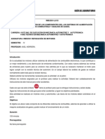 Identificación y Ubicación de Los Componentes de Los Sistemas de Alimentación de Combustible y Análisis de Gases