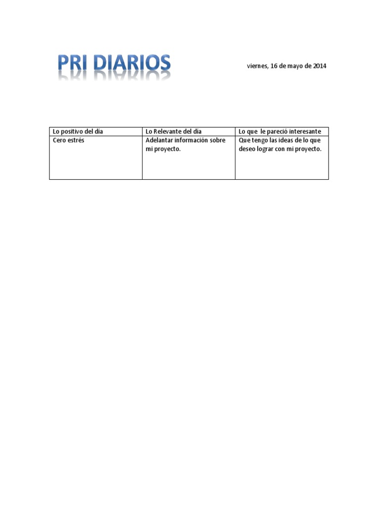 Miercoles 14 de Mayo | PDF