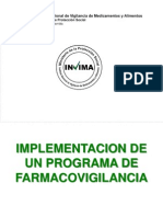 Implementacion Programa de Farmacovigilancia