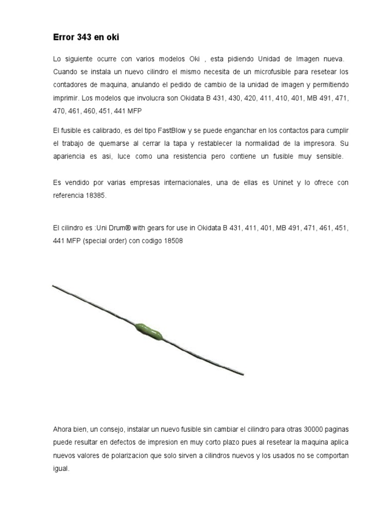 Oki Error 343 PDF