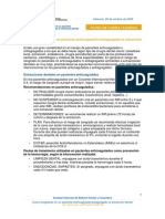 Como Programar en Un Paciente Anticoagulado/antiagregado La Extracción Dental