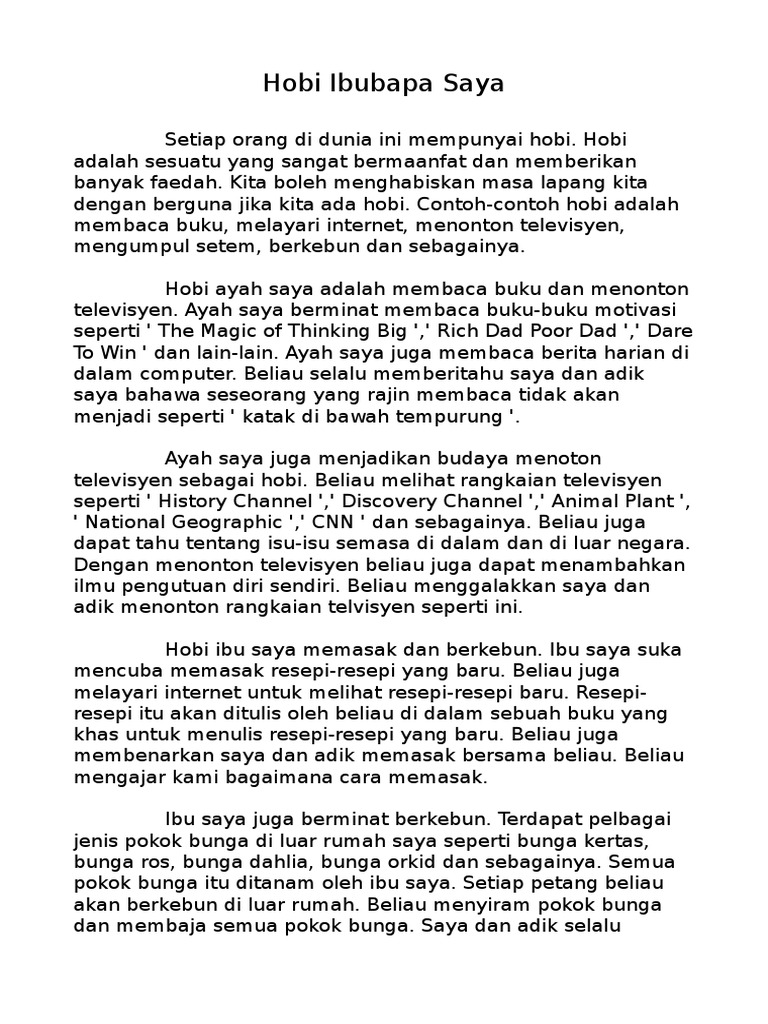 Contoh Karangan Tentang Orang Yang Berguna