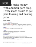 Earn Money With Tumblr Porn Blog Easy and Fun PDF