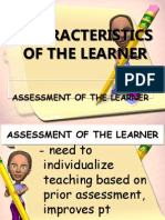 Assessing Learners' Characteristics, Needs and Styles