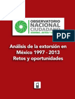 Análisis de La Extorsión en México 1997-2013 (ONC)