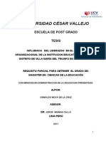 Tesis Influencia Del Liderazgo en Clima Organizacional Doc