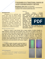 Analysis of Rhodamin B in Traditional Snacks by Thin Layer Chromatography Method