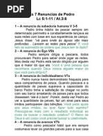 As Sete Renúncias de Pedro