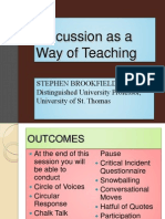 Discussion As A Way of Teaching