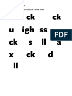 Ai CK CK Uighss CK S Lla X CK D LL: Canyouseeck? Find All The CK Sound and Circle Them