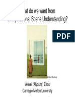 What Do We Want From Computational Scene Understanding?: Alexei "Alyosha" Efros Carnegie Mellon University