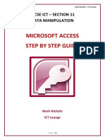 Microsoft Access 2010 Data Manipulation Step by Step Booklet